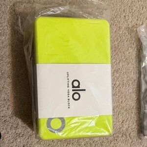 Alo Uplifting Yoga Block in Neon Yellow